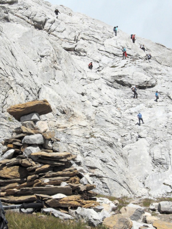Descente dans la falaise